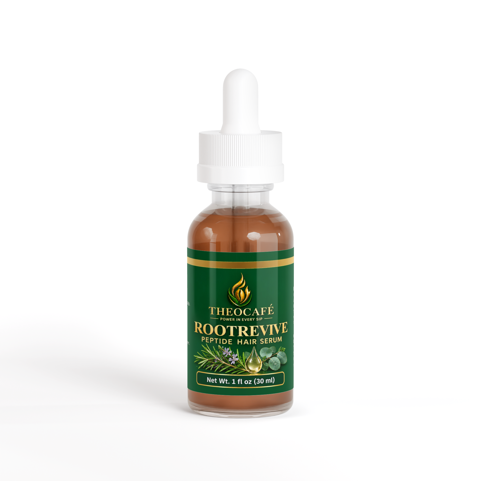 THEOCAFÉ RootRevive Peptide Hair Serum product label